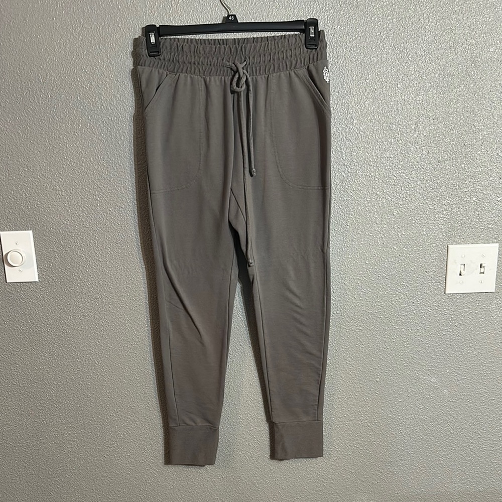 Free People Gray Track Pants